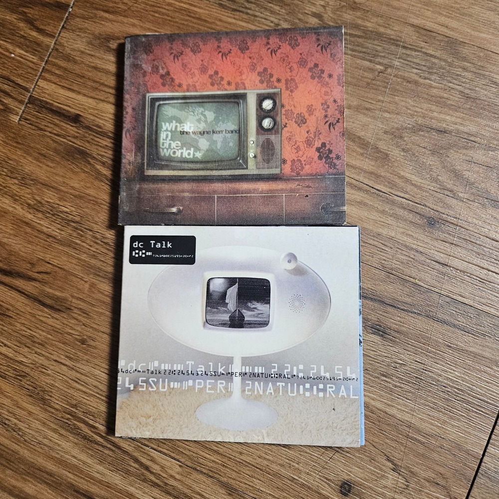 Lot of 2 Christian Rock DC Talk Supernatural Wayne Kerr Band What in the World